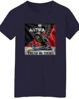 Women's Antifa Tread On Them Shirt | Anti-Fascist Heavy Cotton Tee - Image 7