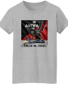 Women's Antifa Tread On Them Shirt | Anti-Fascist Heavy Cotton Tee - Image 8