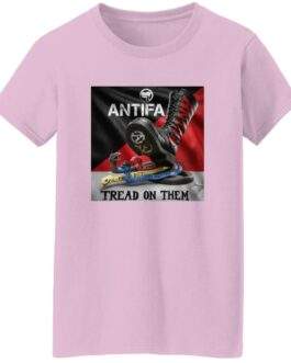 Women's Antifa Tread On Them Shirt | Anti-Fascist Heavy Cotton Tee - Image 6