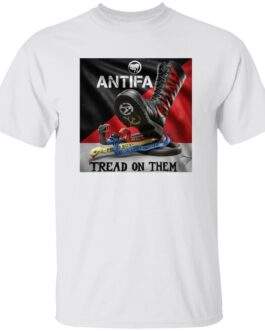 Men's Antifa Tread On Them Shirt | Anti-Fascist Heavy Cotton Tee