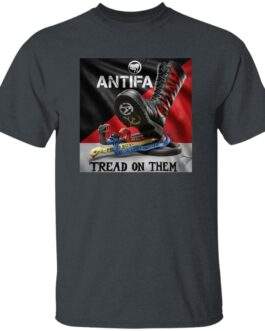Men's Antifa Tread On Them Shirt | Anti-Fascist Heavy Cotton Tee - Image 4