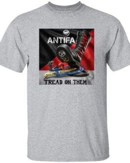 Men's Antifa Tread On Them Shirt | Anti-Fascist Heavy Cotton Tee - Image 8