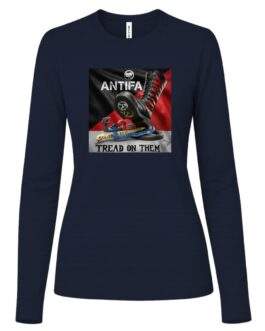 Women's Antifa Tread On Them Long-Sleeve Shirt | Anti-Fascist Tee - Image 4
