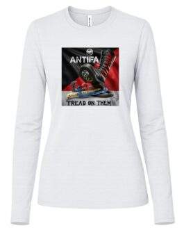 Women's Antifa Tread On Them Long-Sleeve Shirt | Anti-Fascist Tee - Image 5