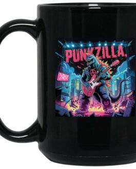 Punkzilla Anarchist Punk Rocker 15oz Black Mug