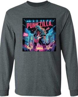 Men's Punkzilla Long-Sleeve Shirt Punk Rock Kaiju Anarchy Unisex Shirt