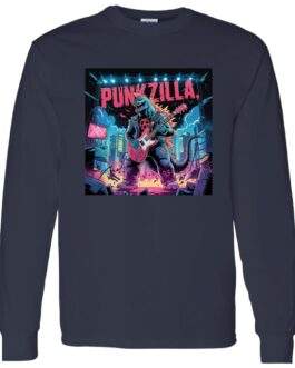 Men's Punkzilla Long-Sleeve Shirt Punk Rock Kaiju Anarchy Unisex Shirt - Image 7