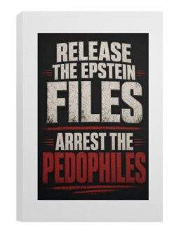Release The Epstein Files Arrest The Pedophiles Deluxe Portrait Canvas 1.5in Frame For Protests - Image 4