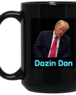 Dozin Don Anti-Trump 15oz Black Mug