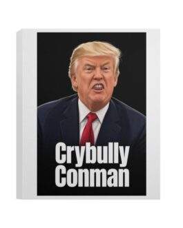 Crybully Conman Anti-Trump Deluxe Portrait Canvas 1.5in Frame For Protests - Image 4