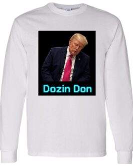 Men's Dozin Don Anti-Trump Long Sleeve Shirt - Image 4